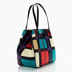 Kate Spade New York Perry Street Plaid Michelle EUC -- Rare